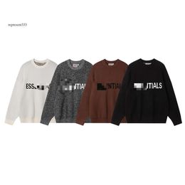 essentals hoodie Letter Pullover Knitted High Street Men's and Women's FOG sweater