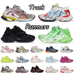 Track Runners 2024 Sneakers 7.0 Designer Casual Shoes Plattform Marke Graffiti Weiß schwarz Dekonstruktion Sender Frauen Männer Trainer Runner 7 T S.Gomma