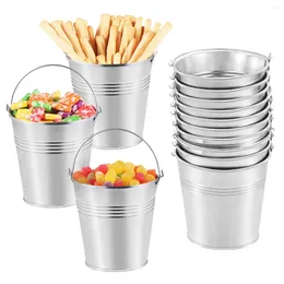 Party Decoration Metal Bucket Mini Toilet Iron With Handle Suitable For Gifts Candy Potato Chips Cake Chocolate
