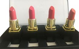 Makeup 4 Colours Lipstick Lustre Retro Lipsticks Frost Sexy Matte Lipsticks 4pcs Set Holiday Gifts7232171