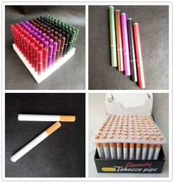 100 Pcslot 78mm55mm Cigarette Shape Smoking Pipes Mini Hand Tobacco Pipes Snuff tube Aluminum Ceramic Bat Accessories 5 Styles5159278