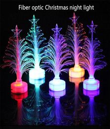 Creative Colourful Glowing Fibre Optic Christmas Tree Colour Ornament LED Christmas Lights Mini Christmas Tree6876891