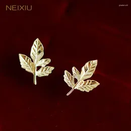 Stud Earrings Neixiu 925 Sterling Silver 14K Gold Plated For Women Fashion High Quality Boutique Jewellery Gifts Wholesale