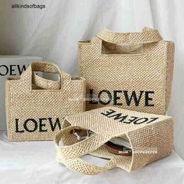 Luxury Loewwe Bags Font Tote 23 New Grass Woven Cross Body Handbag Small in China rj