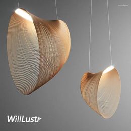 Pendant Lamps Creative Bird Nest Lamp Wood Art Suspension Light El Cafe Bar Living Dining Bedroom LED Hanging Ceiling Chandelier