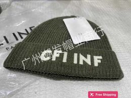 Designer Ball Caps CE Home's New Correct Letter AutumnWinter Knitted Woollen Hat is Fashionable and Warm, Knitted Winter Hat for Men and Women PF7W