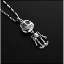 High Quality Designer Necklace Silver Chain Mens Womens Double Ring Necklaces Pendant Skull Tiger with Letter Designer Necklaces Fashion 776