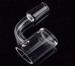 4mm Thick Bottom 45 90 degree quartz banger nail 10mm 14mm 18mm male female clear joint Domeless quartz nail for Oil Rigs8006454