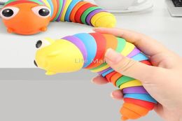 NEW Toy Slug Party Articulated Flexible 3D Slug Joints Curled Relieve Stress Anti-Anxiety Sensory Toys For Children Aldult Fast Delivery!!!3226938