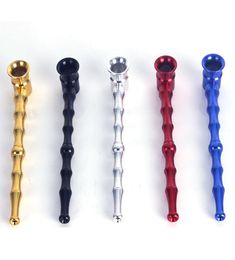 Metal Pipe Mounthpiece Zinc Alloy Bamboo Shape High Quality Mini Smoking Pipe Tube Portable Unique Design Easy To Carry Clean2848407