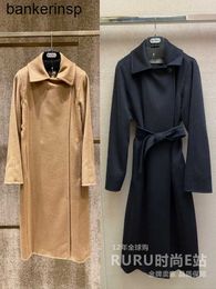 Wool Coat Luxury Maxmaras Manuelas camel Italy 23 Women's Water WaveECZG