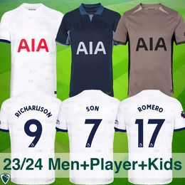 2023 2024 MADDISON SON Soccer Jerseys ROMERO KULUSEVSKI RICHARLISON KULUSEVSKI 23 24 VAN DE VEN BISSOUMA JOHNSON Tottenham Football kit shirt SPURS Top Men kids kits