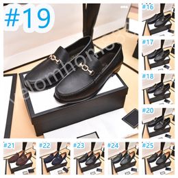 28 Style Italian Comfortable Designer Dress Shoes For Men Genuine Leather Office Men Shoes Oxford Classic Pointed Toe Black Formal Casual Loafers