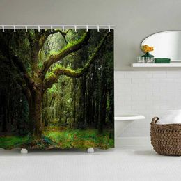 Shower Curtains Forest Bathing Curtain Bathroom Shower Curtain Waterproof With Home Deco Ship