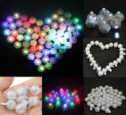 New LED Balloon Light Mini Round Shape Glowing Light Paper Lantern Birthday Wedding Christmas Bar Party Decoration Supplies HH7129887516