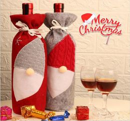 Bottle Covers Christmas Wine Bottle Cover Santa Faceless Gnome Christmas Gifts Bag Christmas Decoration Party Decor Bottles Cover8562836
