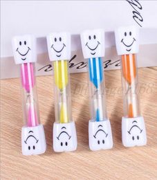 Children039s toothbrushing hourglass timer 35three and five minutes mini lovely funnel sand leakage plastic antifall small4413644