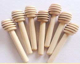 8cm long Mini Wooden Honey Stick Dipper Party Supply Wood Honey Spoon Stick for Honey Jar Stick2032611