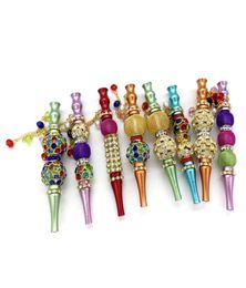 Whole Colourful Jewellery Alloy Shisha Hookah Mouth Tips Chicha Philtre Tip Detachable Tips Hookah Mouthpiece Smoking Accessories9899823