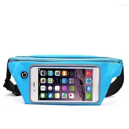 Waist Bags Waterproof Running Bag Phone Touch Screen Pocket Outdoor Jogging Cycling Adjustable Pack Purse Sport Belt