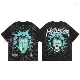 Men's t Shirts Hellstar Shirt Electric Kid Short Sleeve Tee Washed Do Old Black Star Tshirt Men Women Clothing Vj1o 1wl0