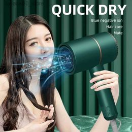 Hair Dryers Portable Anion Hair Dryer Cooling Air Hair Dryer Home Care Professinal Quick Dry Travel Foldable Hairdryer Q240109
