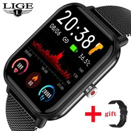 Watches LIGE Q9 Pro 1.7inch 2022 Smart Watch Men Full Touch Fitness Tracker IP68 Waterproof Women Smartwatch For HUAWEI Xiaomi phone