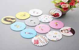 Mini Pocket Makeup Mirrors Round Metal Mirrors Portable Makeup Mirror Cosmetic Compact Gift Beauty Tools for Girl9870278