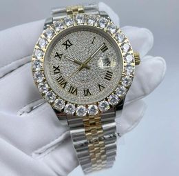 classic 5 Style Premium quality Men's Wristwatches 43mm Big diamond bezel sapphire Luminous Auto Date Two tones bracelet eta 2813 Mechnaical Automatic mens watches
