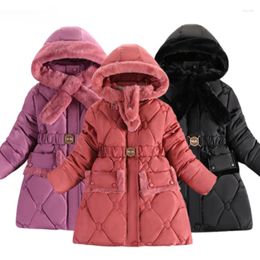 Jackets Baby Girls Clothes Children Winter Long Sleeve Warm Jacket & Outwear Cotton-padded Coat For Christmas