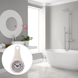 Wall Clocks Bathroom Suction Cup Clock Waterproof With Digital Fashion Silent Plastic