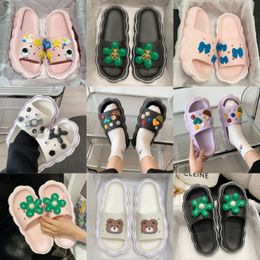 Women Sandals Designer Slides Pumps Summer Screen-printed Fashion Flat Flip Flops Classic Shoes