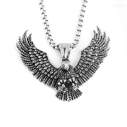 Pendant Necklaces Fashion Men Eagle Necklace Animal Retro Punk For Male Jewellery Party Anniversary Gift