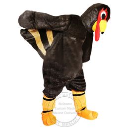 Halloween New Adult Power Turkey mascot Costume for Party Cartoon Character Mascot Costumes for Sale free shipping support customization