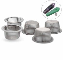 60 Mesh Tobacco Smoking Pipe Metal Filter Screen Steel Concave Bowl for Crystal Smoking Pipes9501570