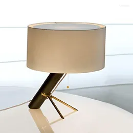 Table Lamps Side For Bedrooms Modern Tripod Lamp Bedside Desk El Home Living Room Decoration