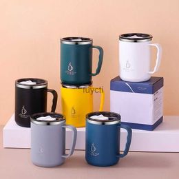 Mugs Beautiful Coffee Cups Double Wall Coffee Cup Coffeeware Teaware Cafes Cups for Cafe Thermal Espresso Tea Tableware Mug Bottom YQ240109