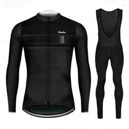 Racing Sets RAUDAX Long Sleeve Black Cycling Bicycle Clothing Breathable Mountain Clothes Suits Ropa Ciclismo Verano Triathlon