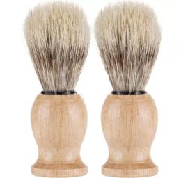 Woody Beard Brush Bristles Shaver Tool Man Male Shaving Brushes Shower Room Accessories Clean Home C0417W2200028