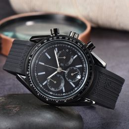 Omeg Men's Watch 2022 New Men's Watch Full Scale Working Quartz Watch High Quality Top Luxury Brand Timepiece Rubber Band