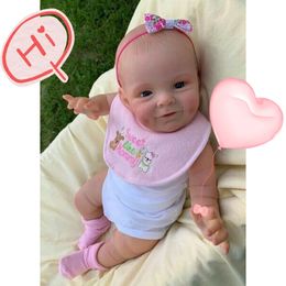 55CM Finished Painted Reborn Baby Doll Shaya Toddle Girl Handmade 3D Skin Visible Veins Art Toy With Doll Accessories 240108