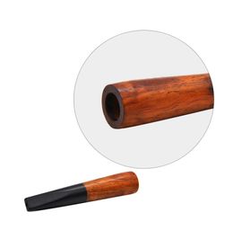 Premium Ebony Wood Creative Filter Smoking Pipe Herbal Pipe Tobacco Cigarette Holder Standard Size Cigarettes Pocket Size2877348