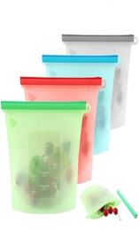 Reusable Silicone Food Preservation Bag Vacuum Sealer Bags Fridge Food Storage Container zing Heating For Kitchen Food Fresh7008762