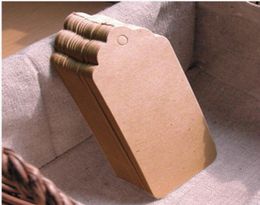 Whole Blank tag Kraft paper Gift tag DIY brown paper Kraft label paper TAGGING WA13835848903