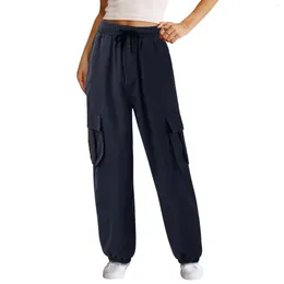 Women's Pants Women Cargo Casual High Waist Jogger Loose Outdoor Twill Trousers Sweatpants Sport Pant