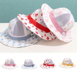 Berets Summer Sun Kids Hat Net Girls Breathable Cartoons Boys Children Pattern Baseball Caps Gaiter