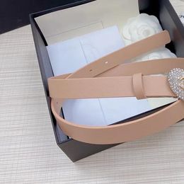 Belts CH belt 20MM woman belt designer diamond best selling classic style luxury calfskin twosided brass official reproductions retro p
