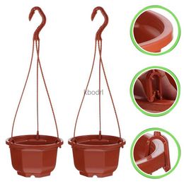Planters Pots 15 sets Scindapsus Flowerpot Plastic Flower Planter Hanging Plant Pot with Hooks YQ240109