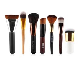 Miss Rose 7 PcsSet Powder Foundation Eyeshadow Eyeliner Lip Brush Tools Cosmetic Makeup Brushes V2 Make Up Brush Tools5084636