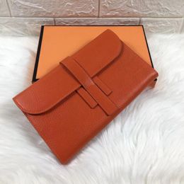 Luxury brand Wallets Togo Card holders Designer Purse Passport Bags fashion cowhide Genuine leather wallet For men woman Long purses